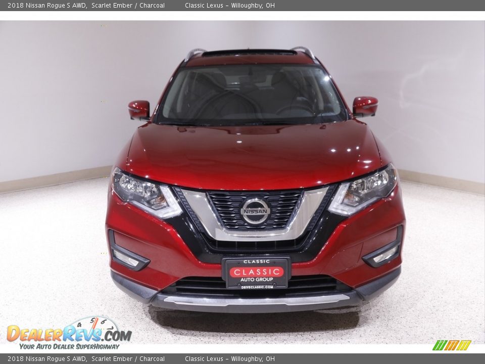 2018 Nissan Rogue S AWD Scarlet Ember / Charcoal Photo #2