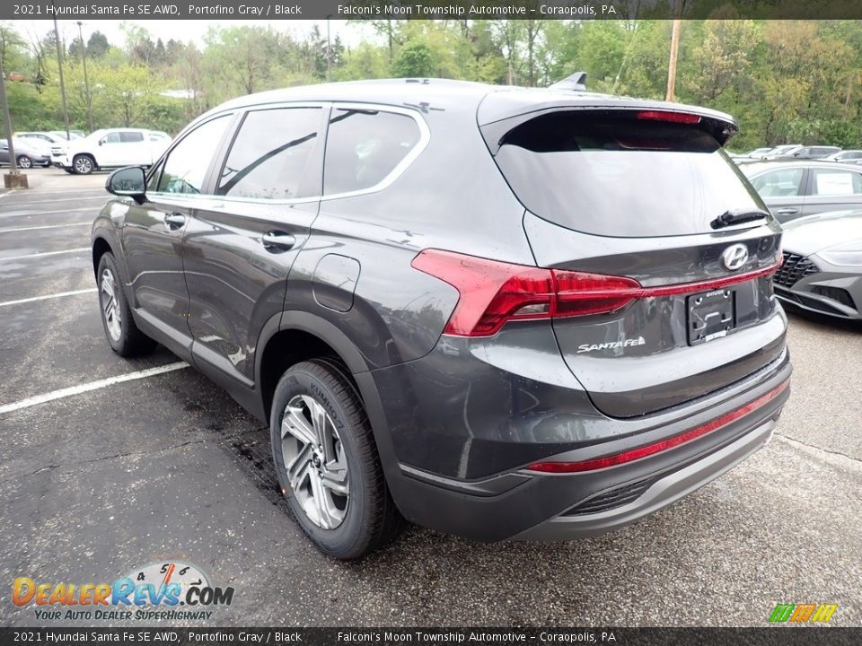 2021 Hyundai Santa Fe SE AWD Portofino Gray / Black Photo #6