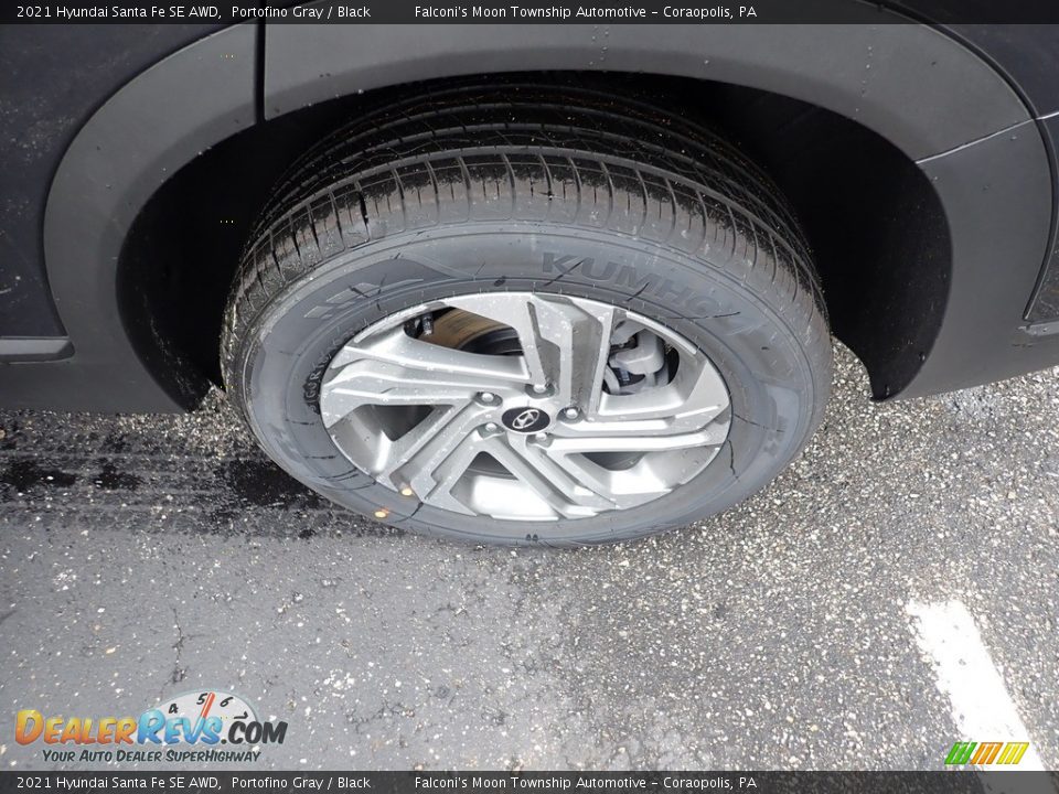 2021 Hyundai Santa Fe SE AWD Portofino Gray / Black Photo #7