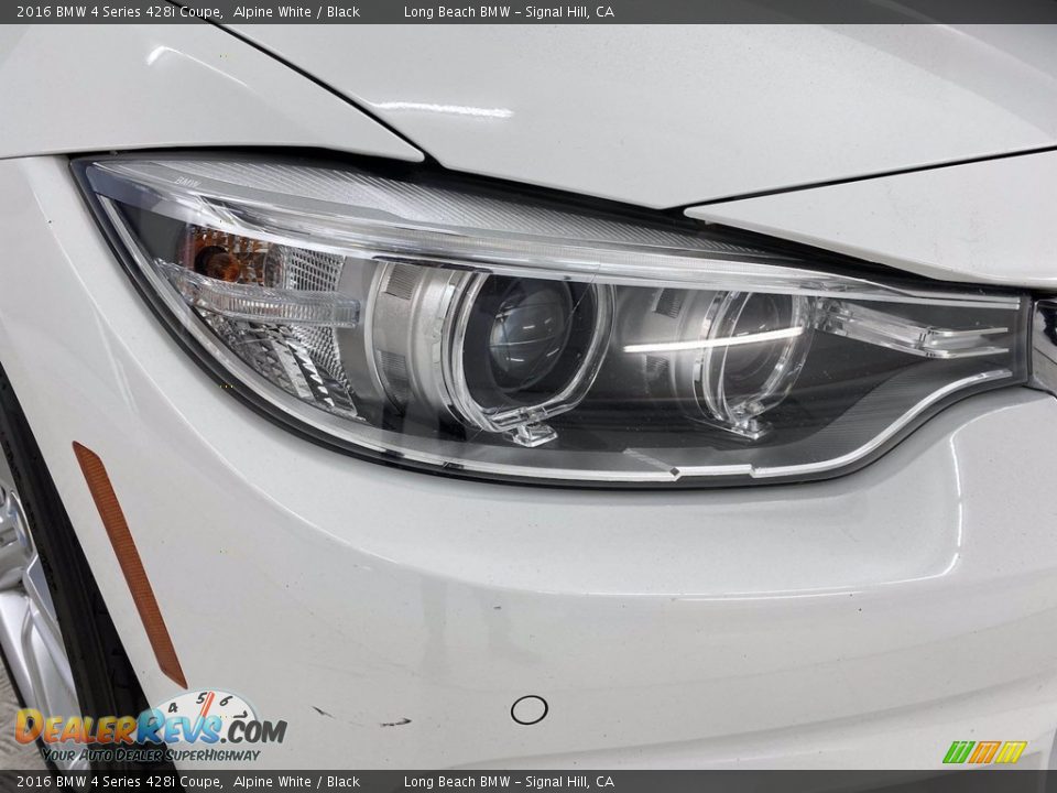 2016 BMW 4 Series 428i Coupe Alpine White / Black Photo #7