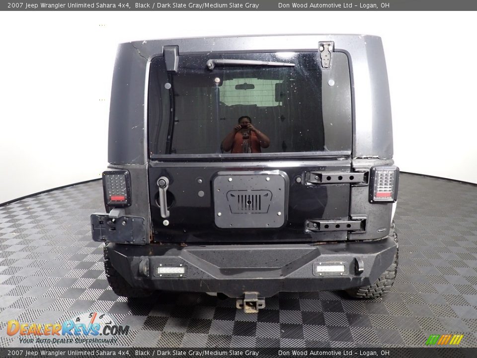 2007 Jeep Wrangler Unlimited Sahara 4x4 Black / Dark Slate Gray/Medium Slate Gray Photo #9