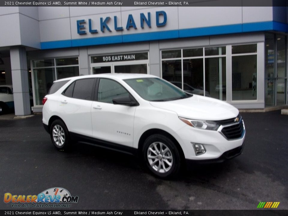 2021 Chevrolet Equinox LS AWD Summit White / Medium Ash Gray Photo #1