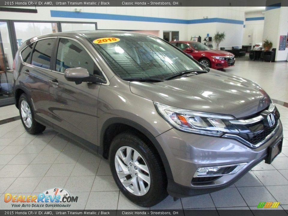 2015 Honda CR-V EX AWD Urban Titanium Metallic / Black Photo #3