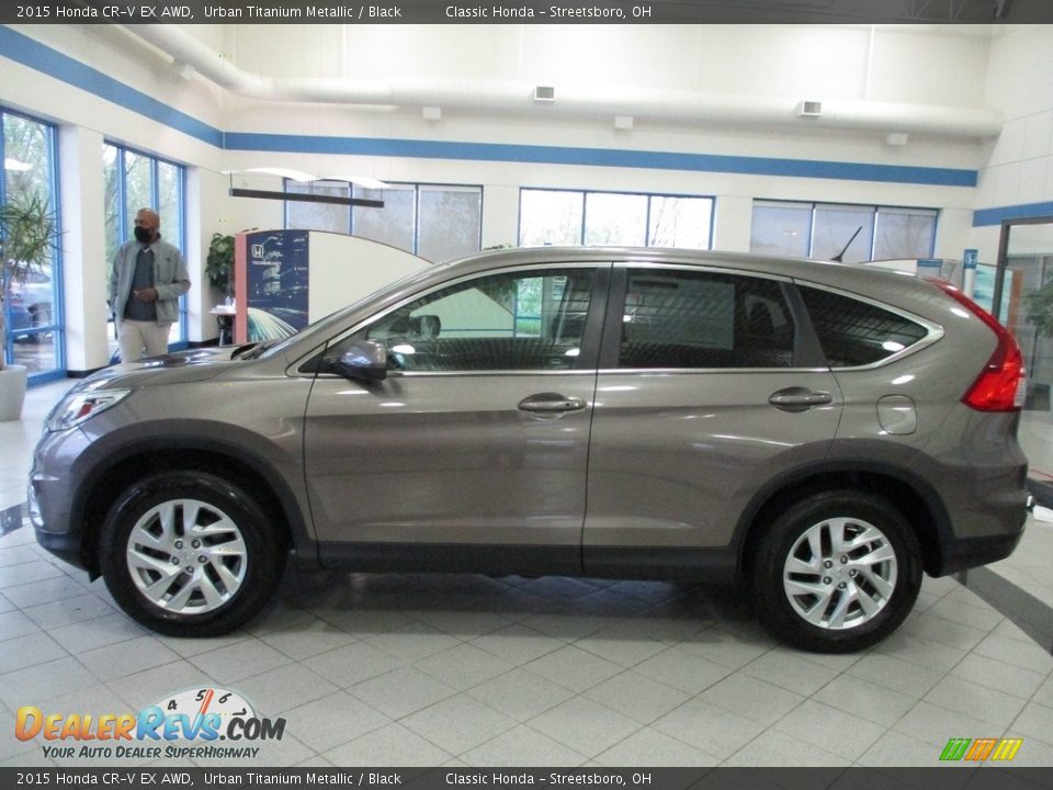 2015 Honda CR-V EX AWD Urban Titanium Metallic / Black Photo #10
