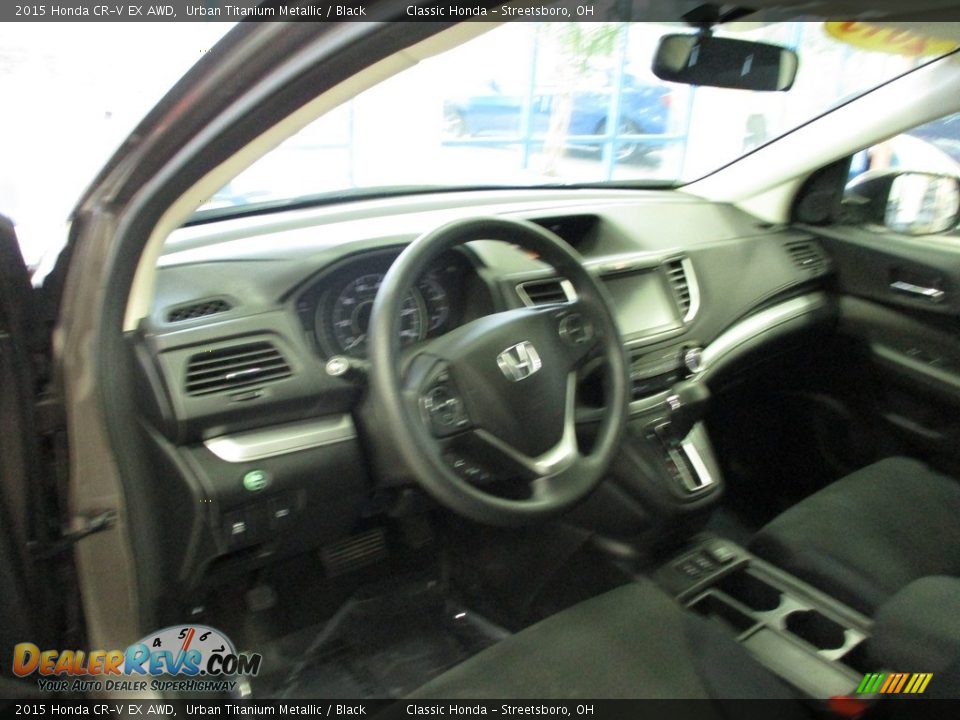 2015 Honda CR-V EX AWD Urban Titanium Metallic / Black Photo #28