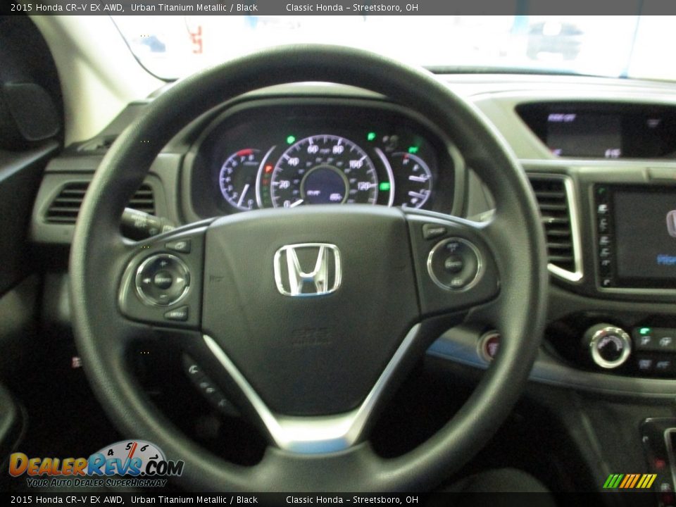 2015 Honda CR-V EX AWD Urban Titanium Metallic / Black Photo #31