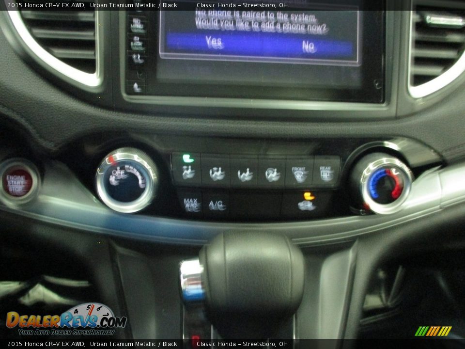 2015 Honda CR-V EX AWD Urban Titanium Metallic / Black Photo #35