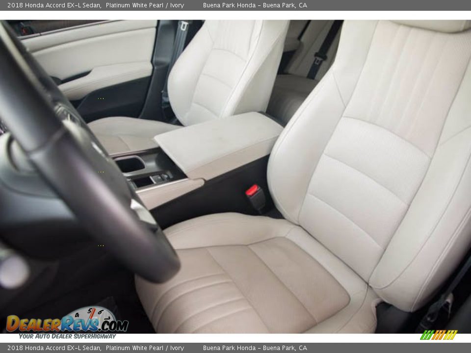 2018 Honda Accord EX-L Sedan Platinum White Pearl / Ivory Photo #18