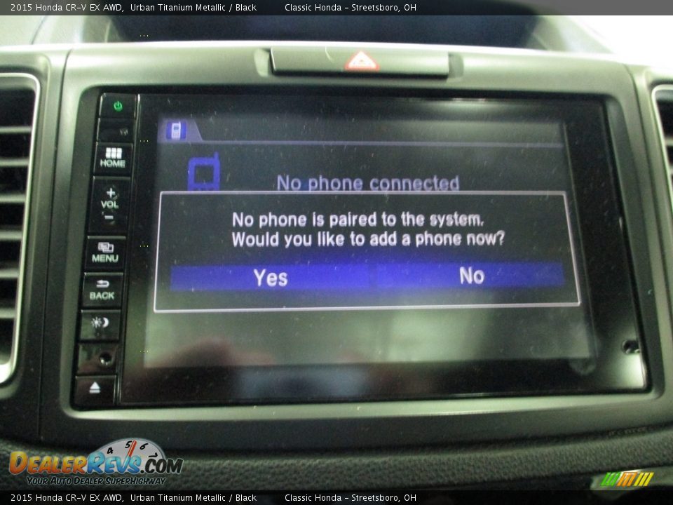 2015 Honda CR-V EX AWD Urban Titanium Metallic / Black Photo #36