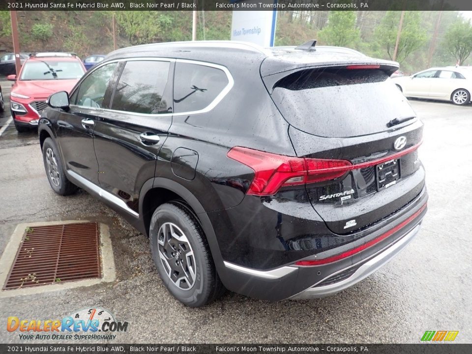 2021 Hyundai Santa Fe Hybrid Blue AWD Black Noir Pearl / Black Photo #6