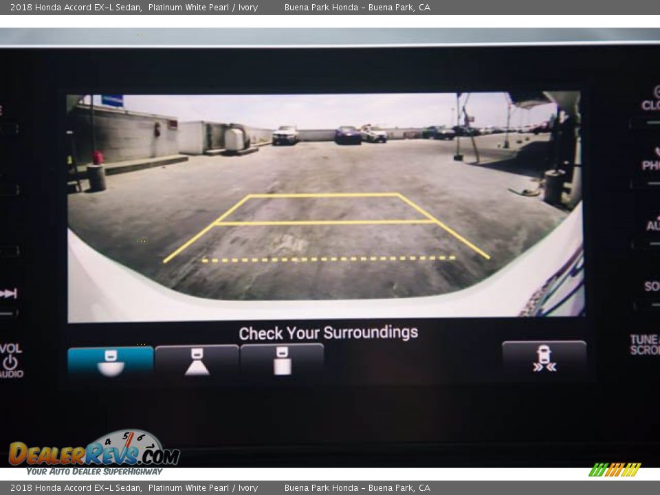 2018 Honda Accord EX-L Sedan Platinum White Pearl / Ivory Photo #27