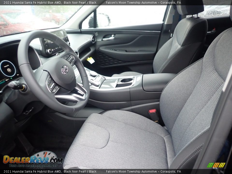 Front Seat of 2021 Hyundai Santa Fe Hybrid Blue AWD Photo #10