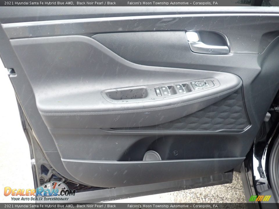 Door Panel of 2021 Hyundai Santa Fe Hybrid Blue AWD Photo #12