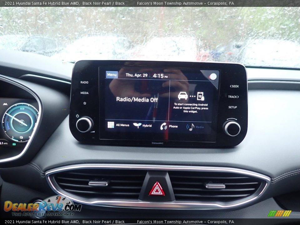 Controls of 2021 Hyundai Santa Fe Hybrid Blue AWD Photo #13