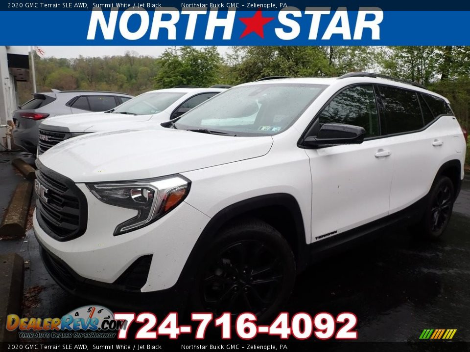 2020 GMC Terrain SLE AWD Summit White / Jet Black Photo #1