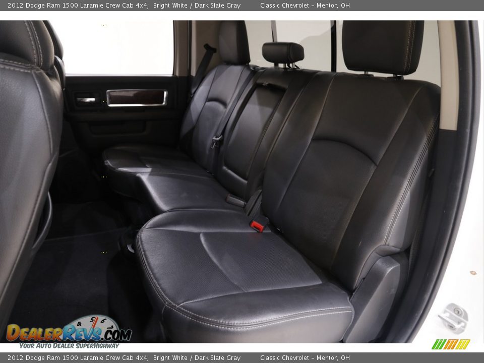 2012 Dodge Ram 1500 Laramie Crew Cab 4x4 Bright White / Dark Slate Gray Photo #15