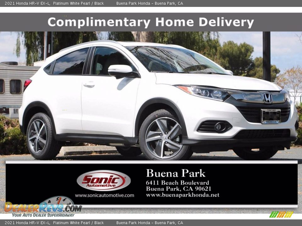 2021 Honda HR-V EX-L Platinum White Pearl / Black Photo #1