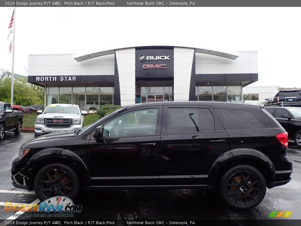 2014 Dodge Journey R/T AWD Pitch Black / R/T Black/Red Photo #1