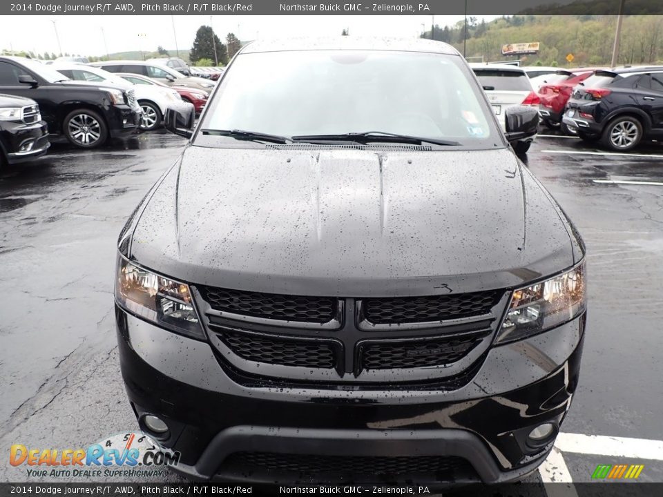 2014 Dodge Journey R/T AWD Pitch Black / R/T Black/Red Photo #3