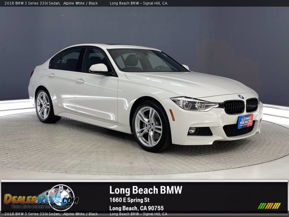 2018 BMW 3 Series 330i Sedan Alpine White / Black Photo #1