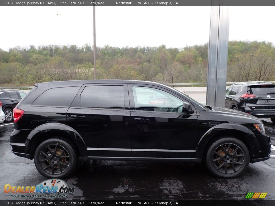 2014 Dodge Journey R/T AWD Pitch Black / R/T Black/Red Photo #5