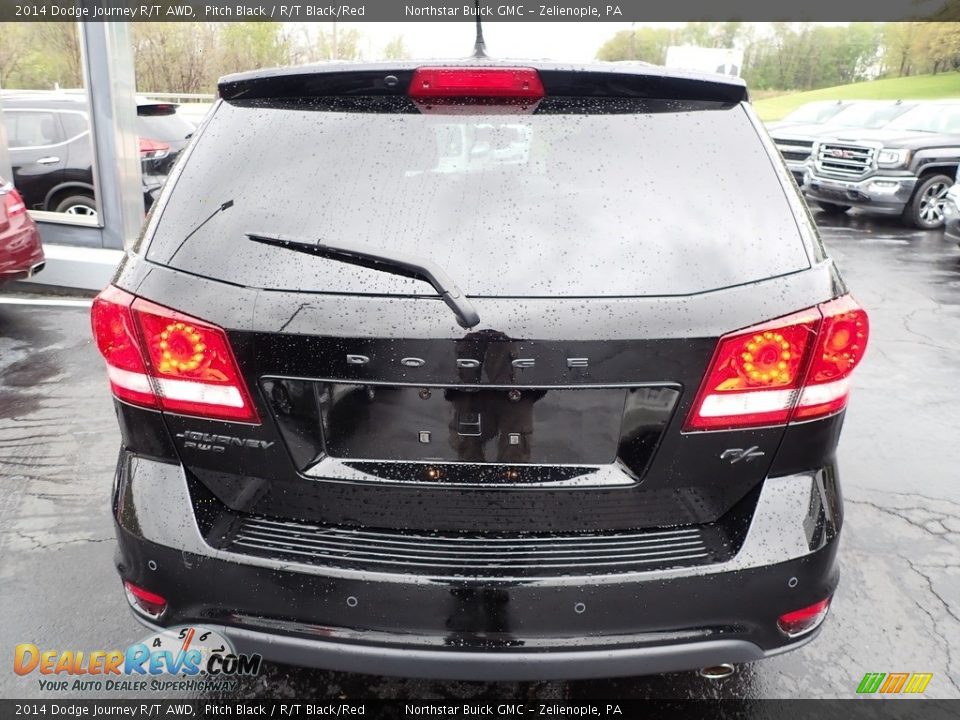 2014 Dodge Journey R/T AWD Pitch Black / R/T Black/Red Photo #10
