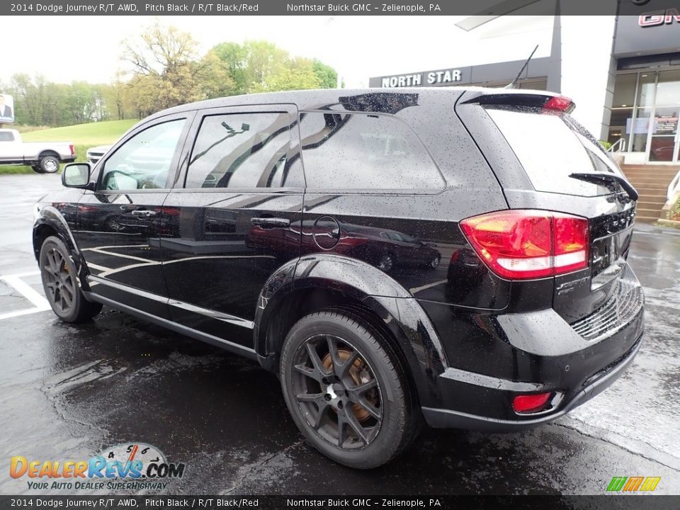 2014 Dodge Journey R/T AWD Pitch Black / R/T Black/Red Photo #12