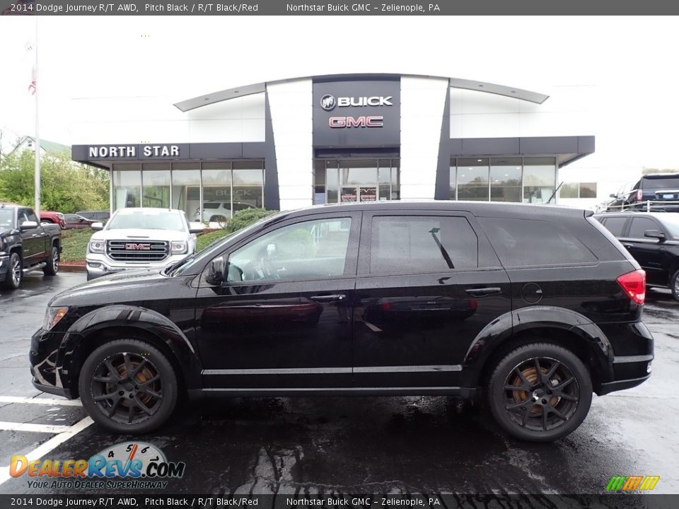 2014 Dodge Journey R/T AWD Pitch Black / R/T Black/Red Photo #13