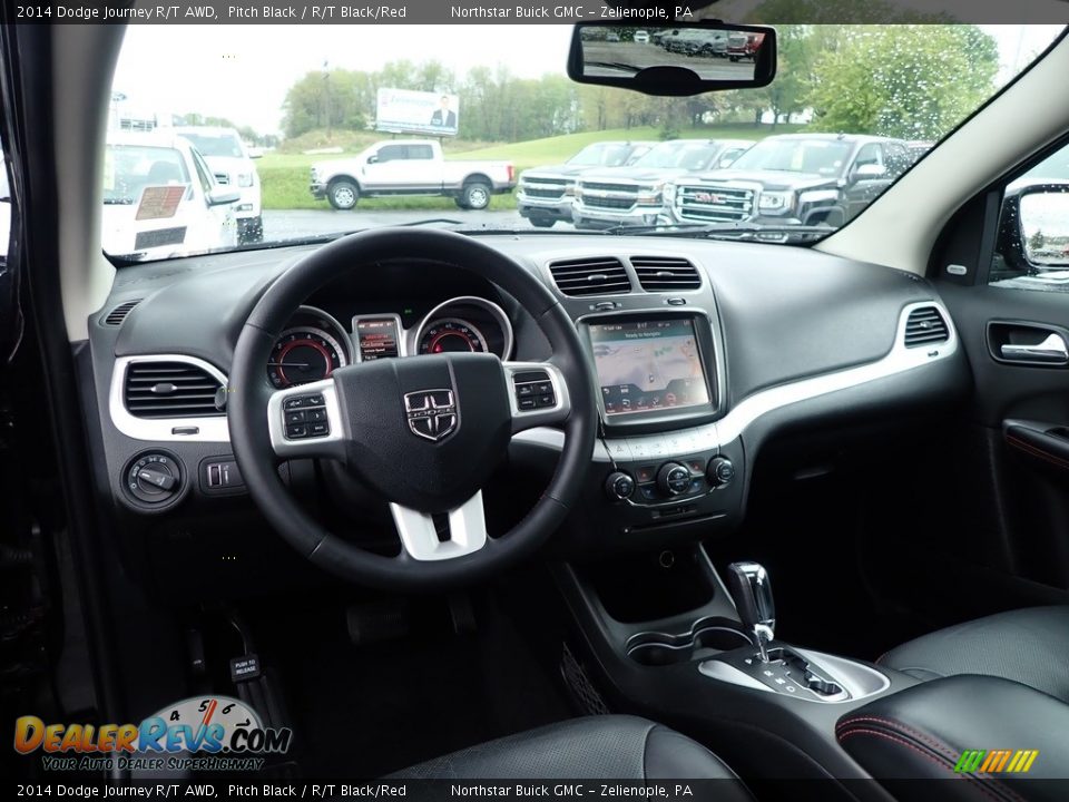 2014 Dodge Journey R/T AWD Pitch Black / R/T Black/Red Photo #18