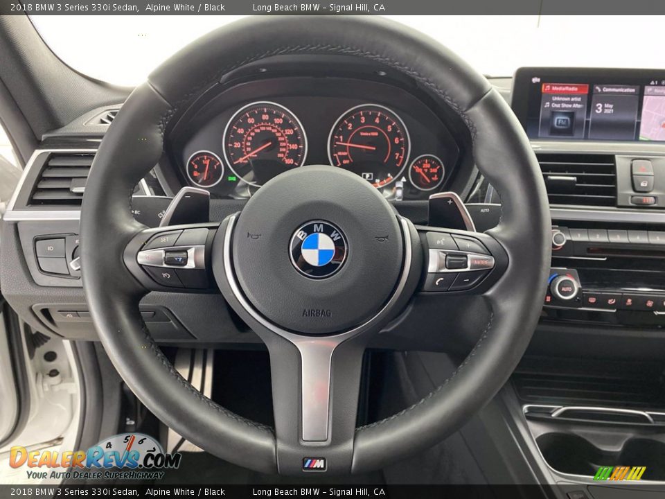 2018 BMW 3 Series 330i Sedan Alpine White / Black Photo #18