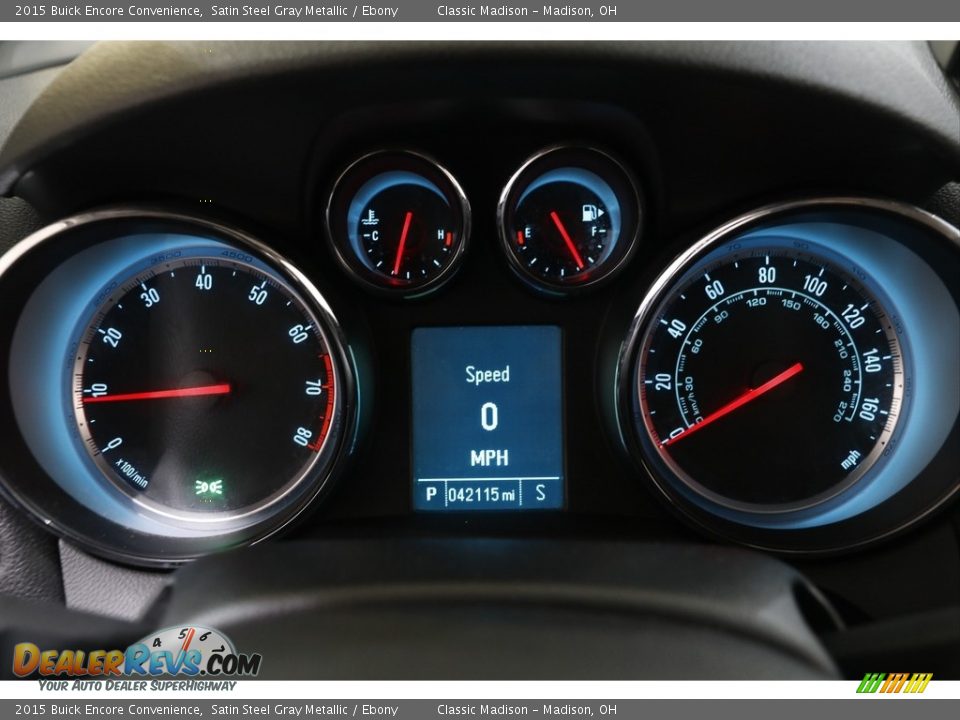 2015 Buick Encore Convenience Satin Steel Gray Metallic / Ebony Photo #8