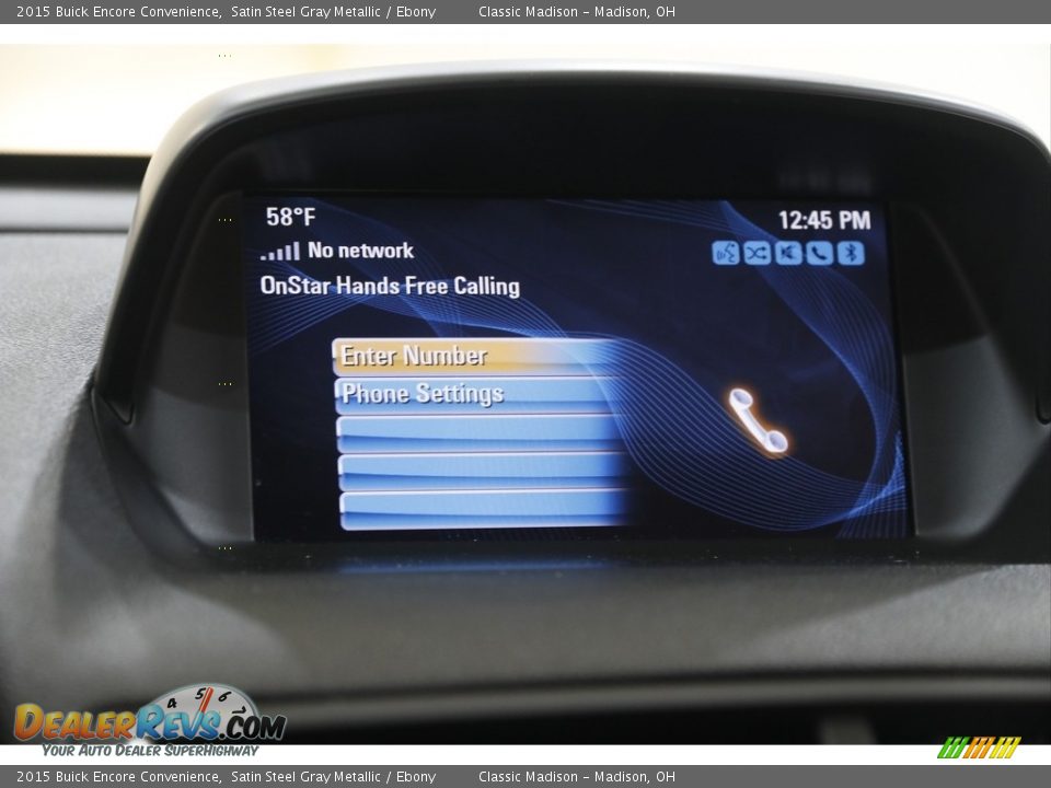 2015 Buick Encore Convenience Satin Steel Gray Metallic / Ebony Photo #11