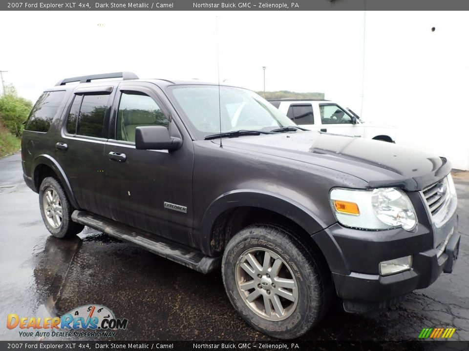 2007 Ford Explorer XLT 4x4 Dark Stone Metallic / Camel Photo #4