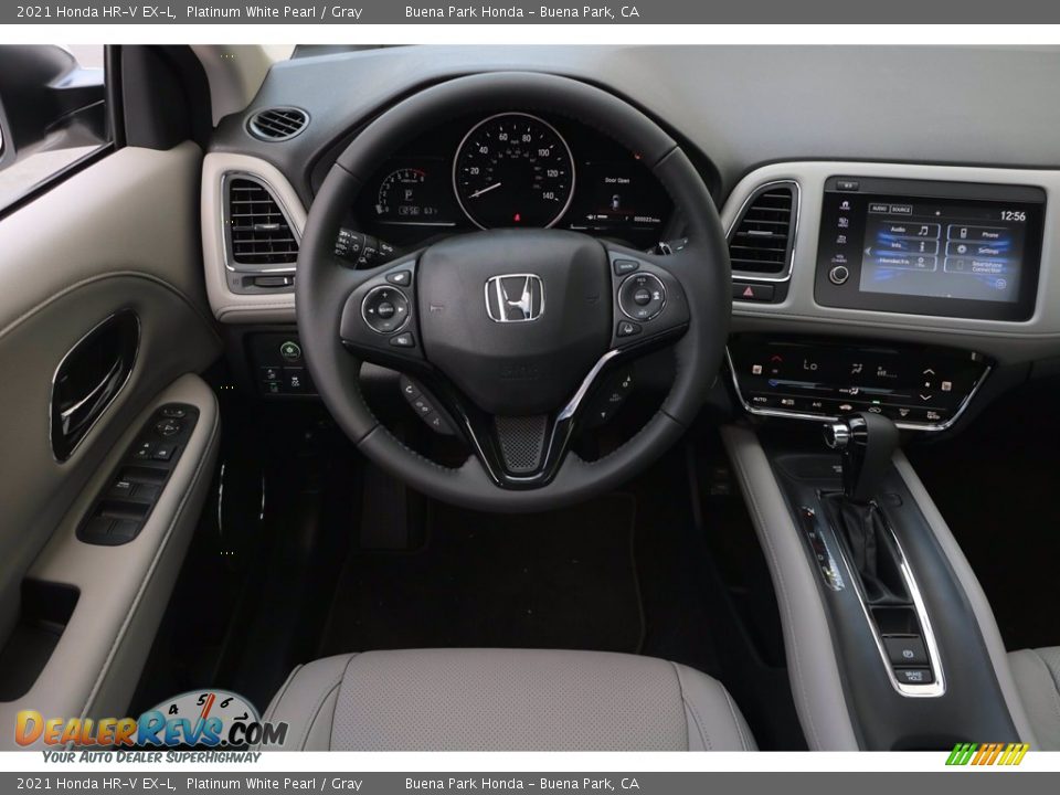 2021 Honda HR-V EX-L Platinum White Pearl / Gray Photo #14