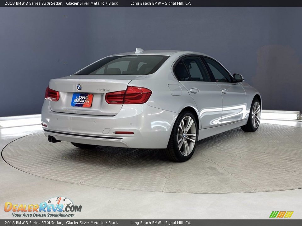 2018 BMW 3 Series 330i Sedan Glacier Silver Metallic / Black Photo #5