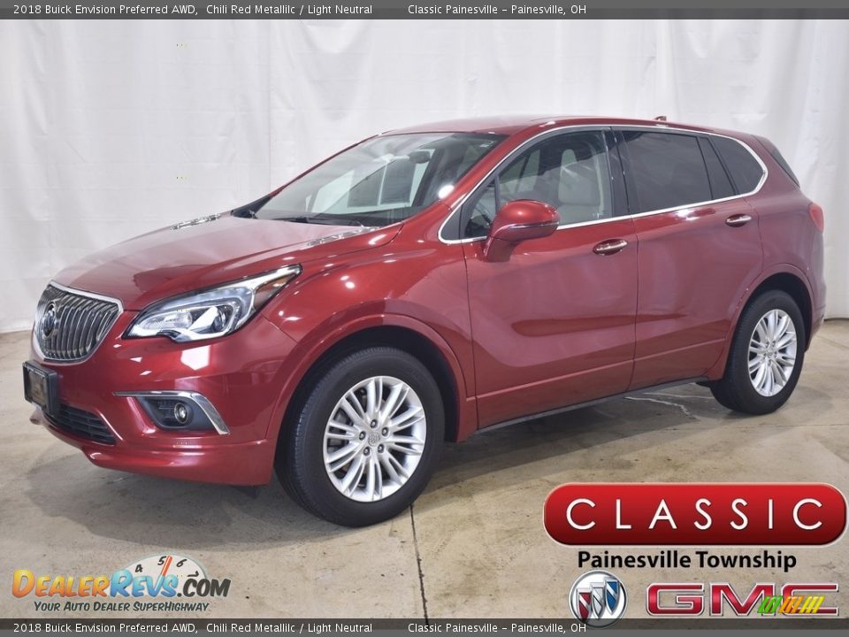 2018 Buick Envision Preferred AWD Chili Red Metallilc / Light Neutral Photo #1