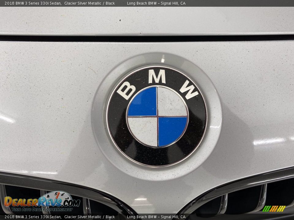 2018 BMW 3 Series 330i Sedan Glacier Silver Metallic / Black Photo #8