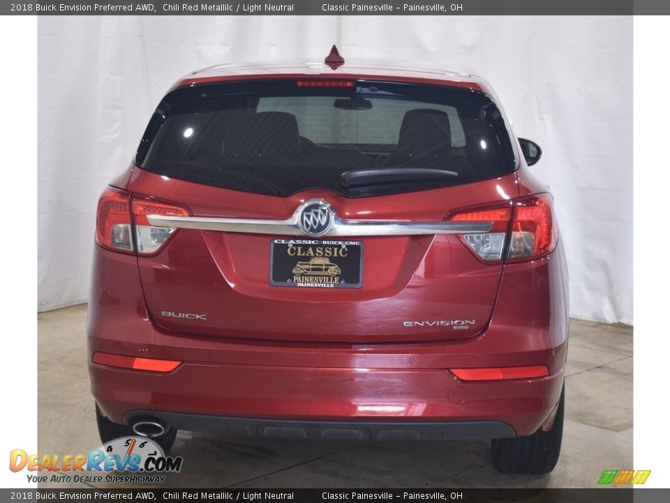 2018 Buick Envision Preferred AWD Chili Red Metallilc / Light Neutral Photo #3