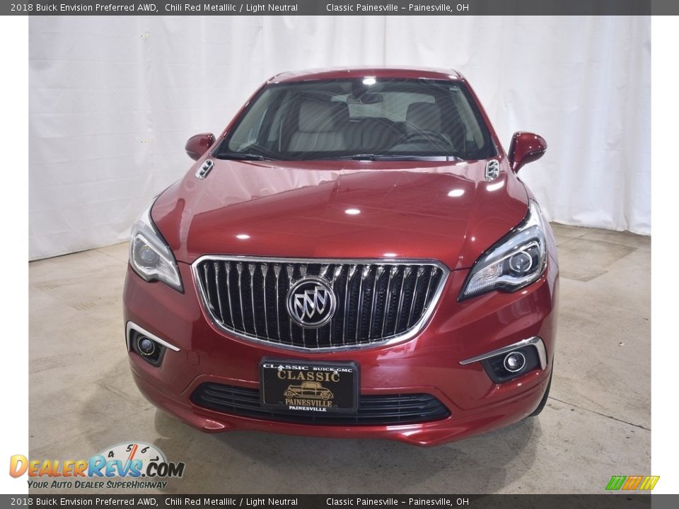 2018 Buick Envision Preferred AWD Chili Red Metallilc / Light Neutral Photo #4