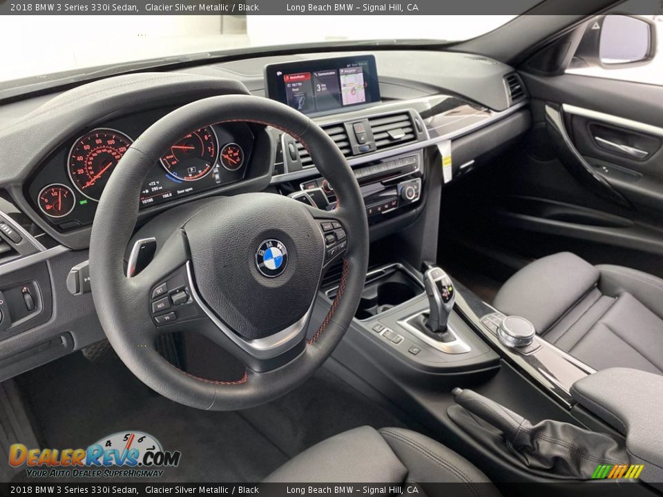 2018 BMW 3 Series 330i Sedan Glacier Silver Metallic / Black Photo #16