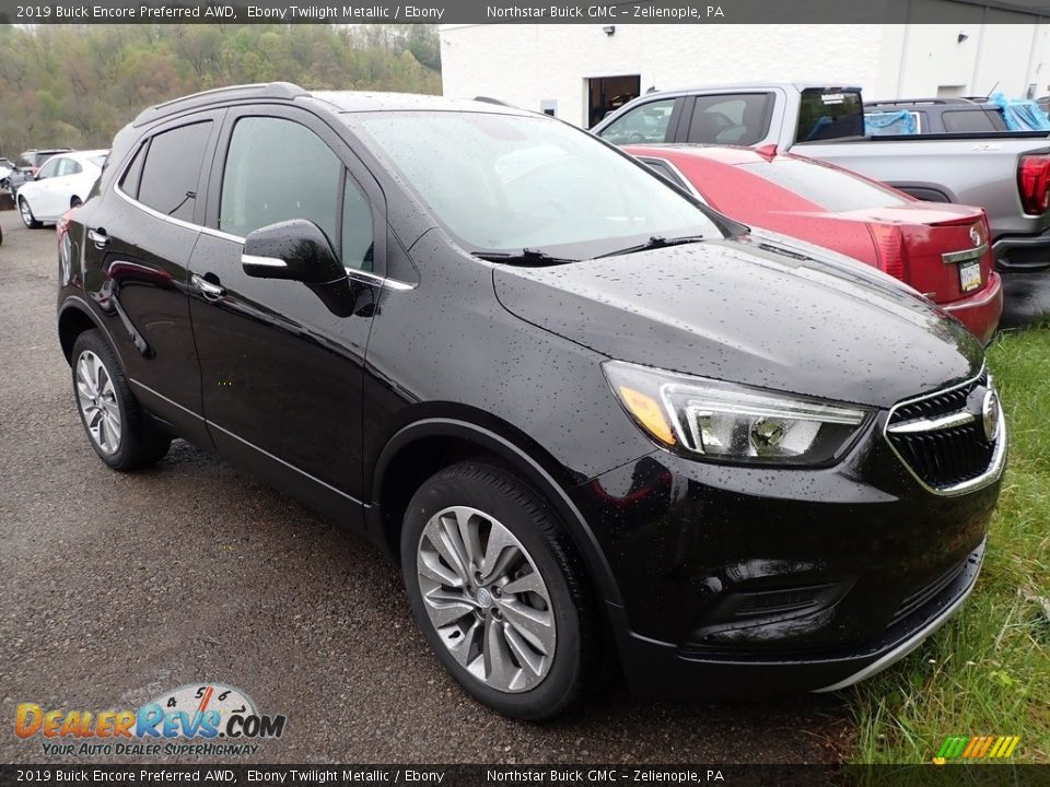 2019 Buick Encore Preferred AWD Ebony Twilight Metallic / Ebony Photo #7