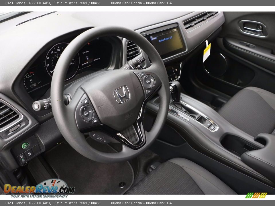 2021 Honda HR-V EX AWD Platinum White Pearl / Black Photo #9