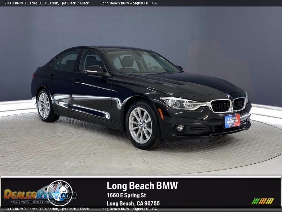 2018 BMW 3 Series 320i Sedan Jet Black / Black Photo #1