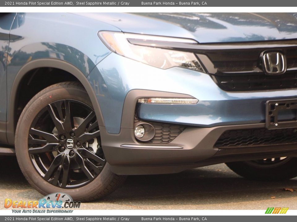 2021 Honda Pilot Special Edition AWD Steel Sapphire Metallic / Gray Photo #3