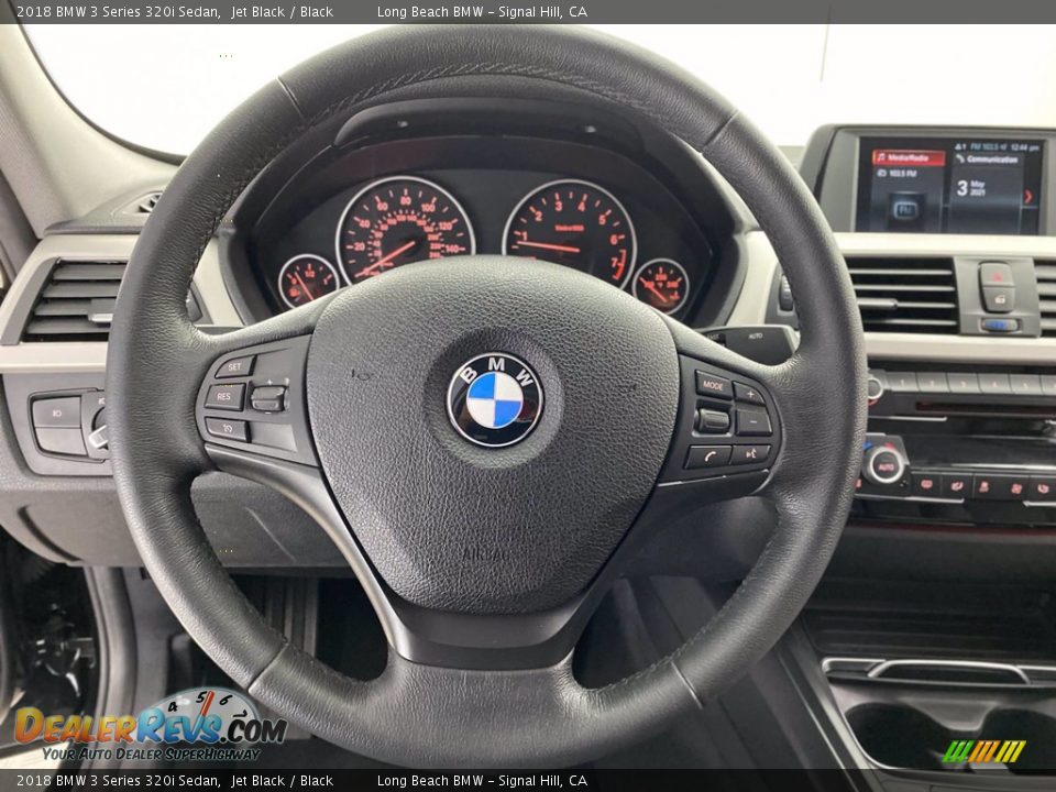 2018 BMW 3 Series 320i Sedan Jet Black / Black Photo #18