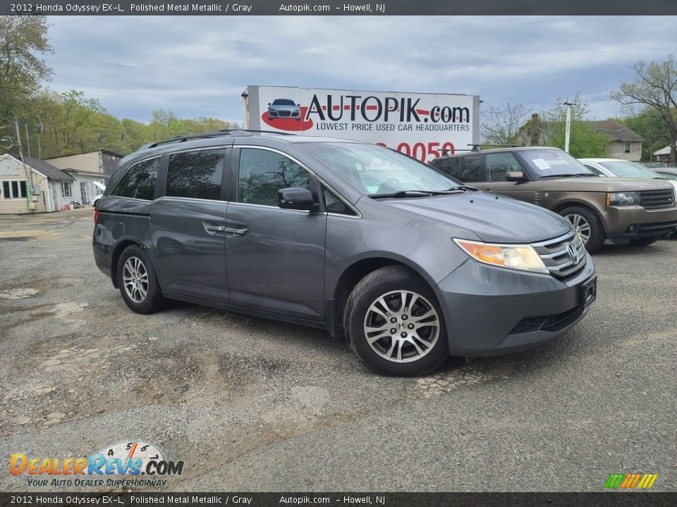 2012 Honda Odyssey EX-L Polished Metal Metallic / Gray Photo #1