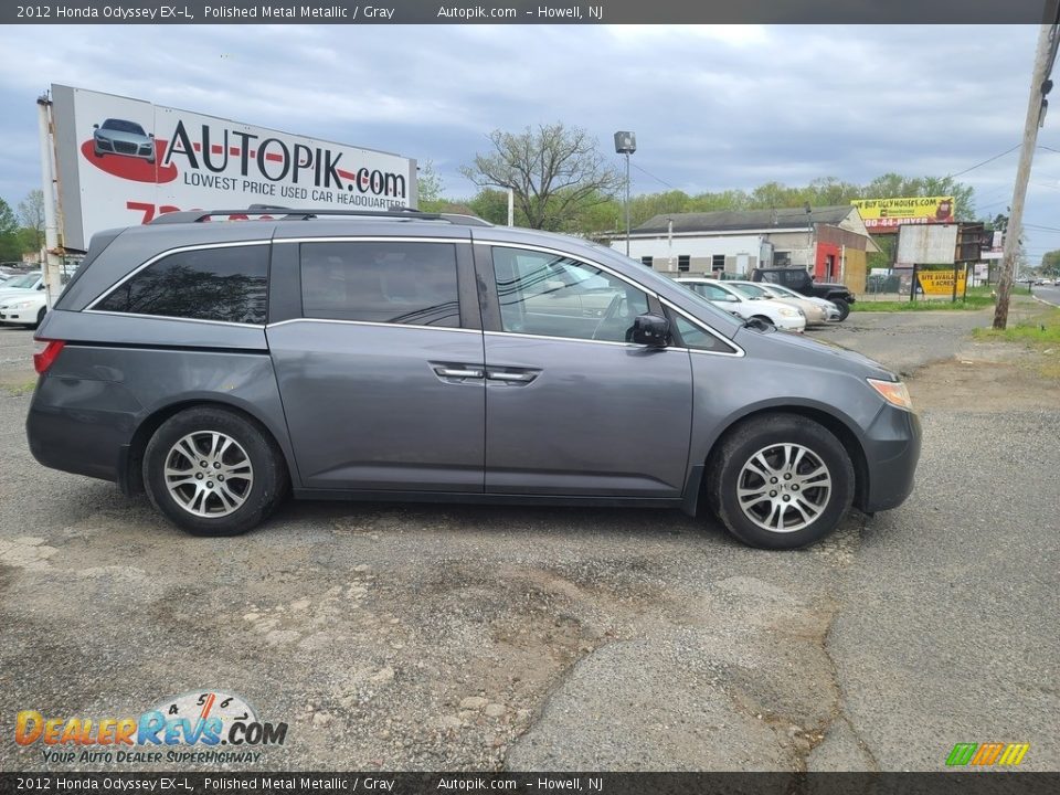 2012 Honda Odyssey EX-L Polished Metal Metallic / Gray Photo #3