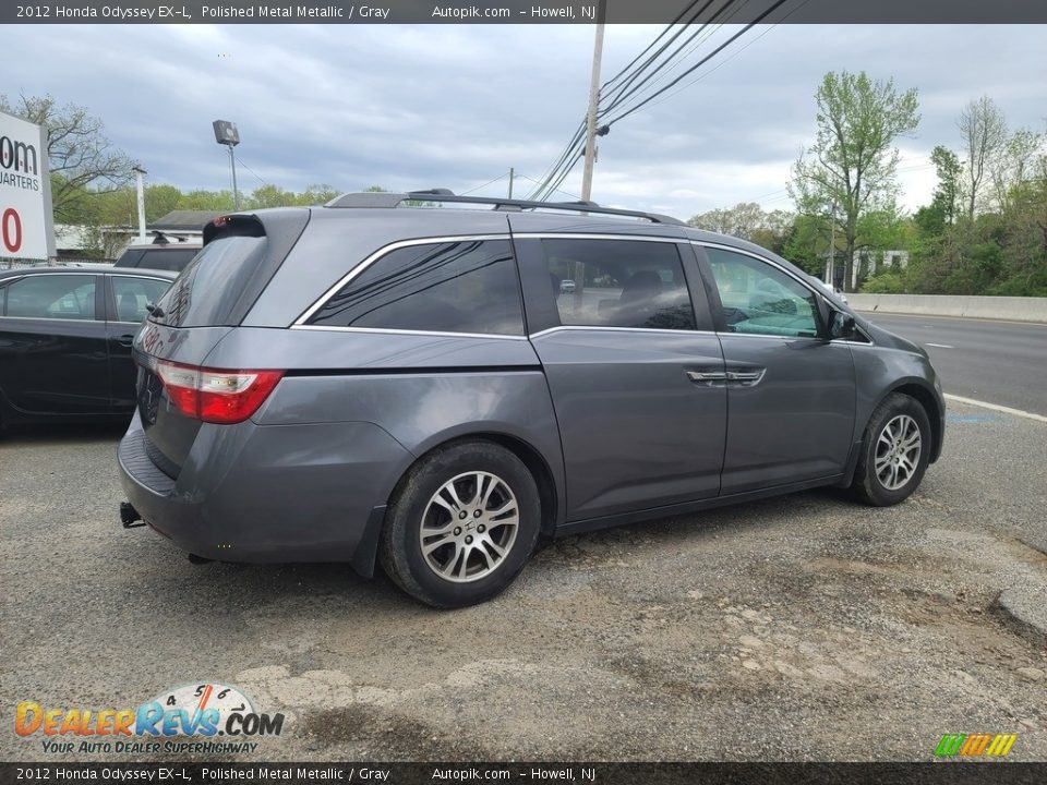 2012 Honda Odyssey EX-L Polished Metal Metallic / Gray Photo #4