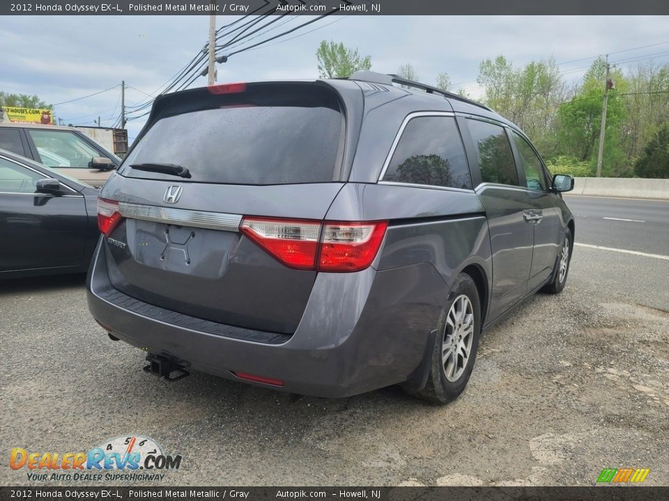 2012 Honda Odyssey EX-L Polished Metal Metallic / Gray Photo #5