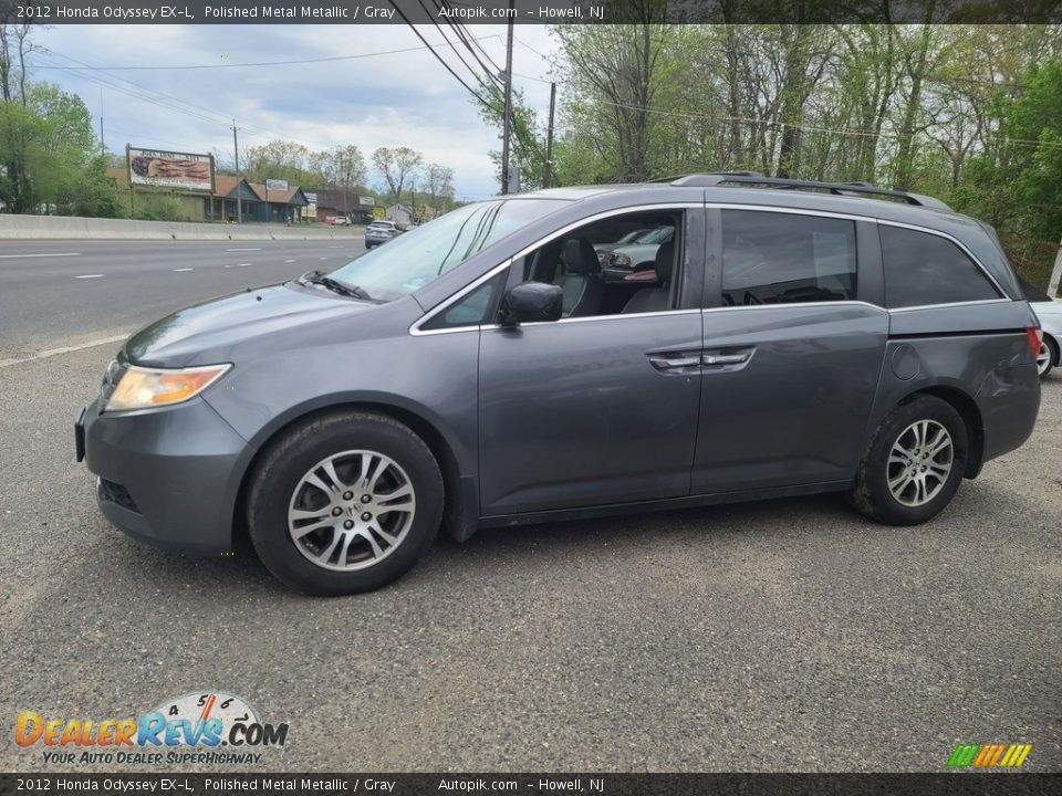 2012 Honda Odyssey EX-L Polished Metal Metallic / Gray Photo #8